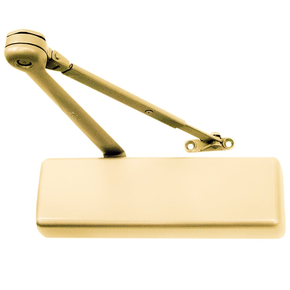 LCN 4011 with Hold Open Arm in Bright Brass