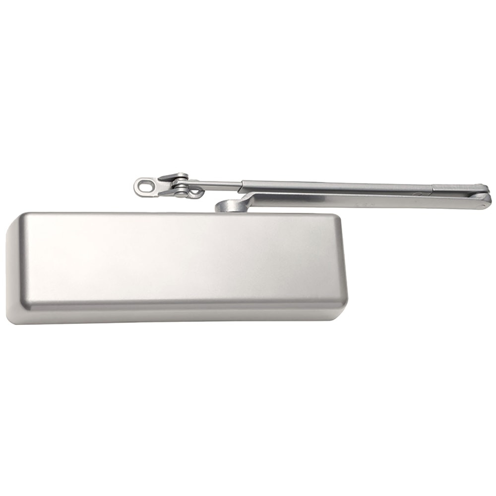 LCN 4021 with Regular Arm Delayed Action Metal Cover in Aluminum