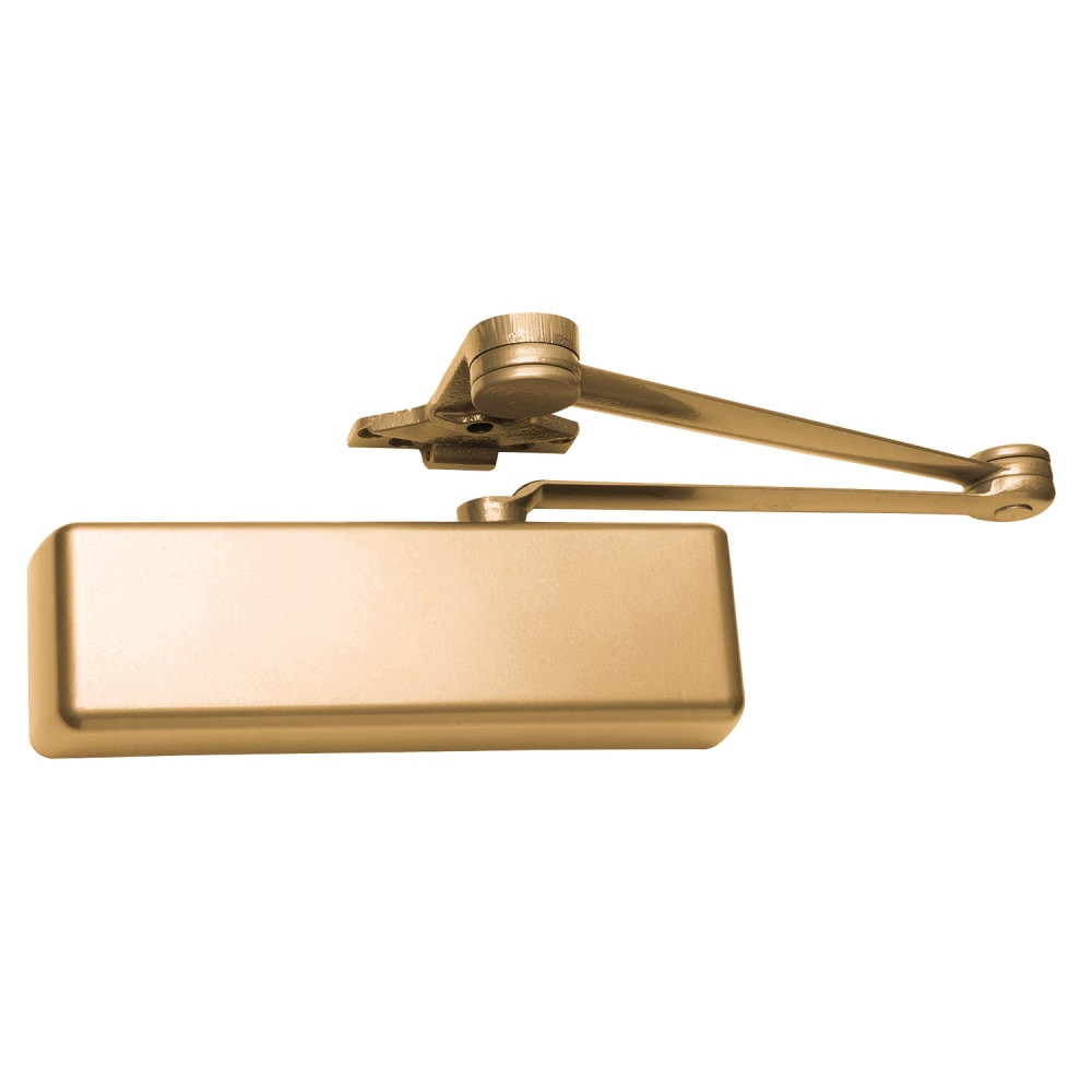 LCN 4111 with Spring Cushion Arm Metal Cover in Light Bronze