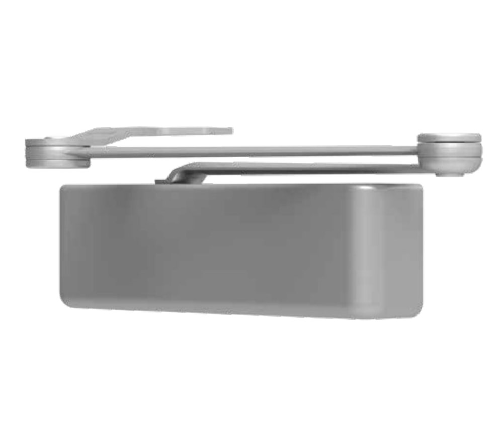 LCN 4211 with Hold Open Cushion Arm Delayed Action in Aluminum