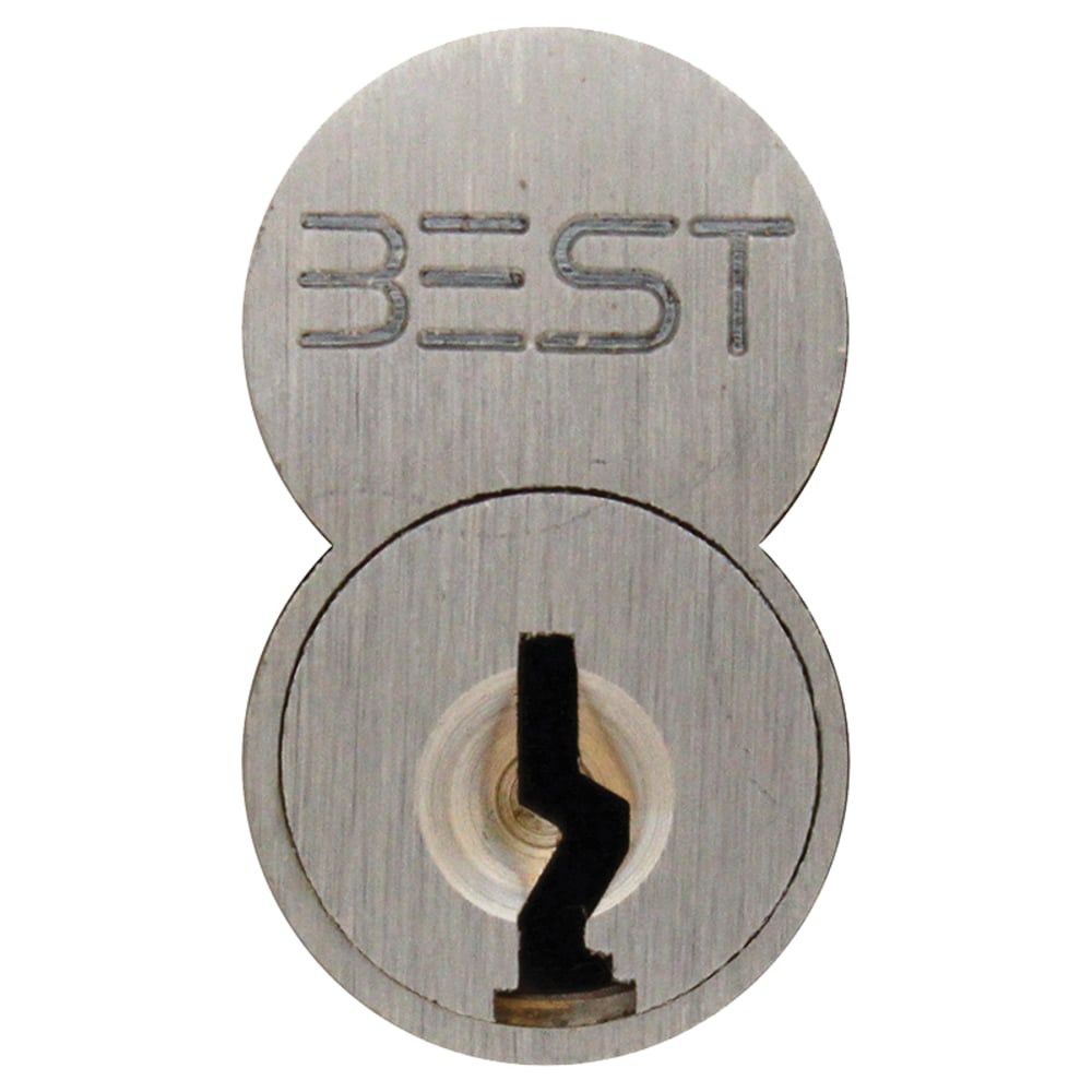 1C6Q1626 Q Keyway BEST 6-Pin SFIC Core Uncombinated in Satin Chrome