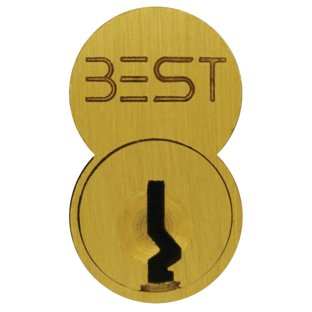 1C7M1606 BEST 7-Pin SFIC Core Uncombinated M - Best Keyway in Satin Brass