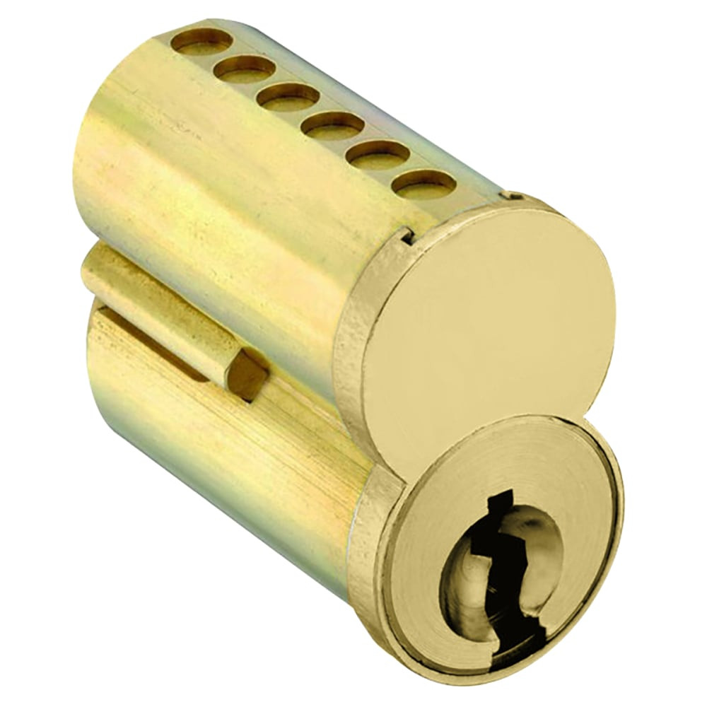 7100CRP-UCXLB 4 Arrow Lock 7-Pin SFIC Core Uncombinated L - Best Keyway in Satin Brass