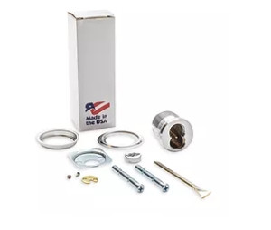 408-CORBIN-US26D-CP6 KSP LFIC Housing for Corbin Russwin Less Core in Satin Chrome