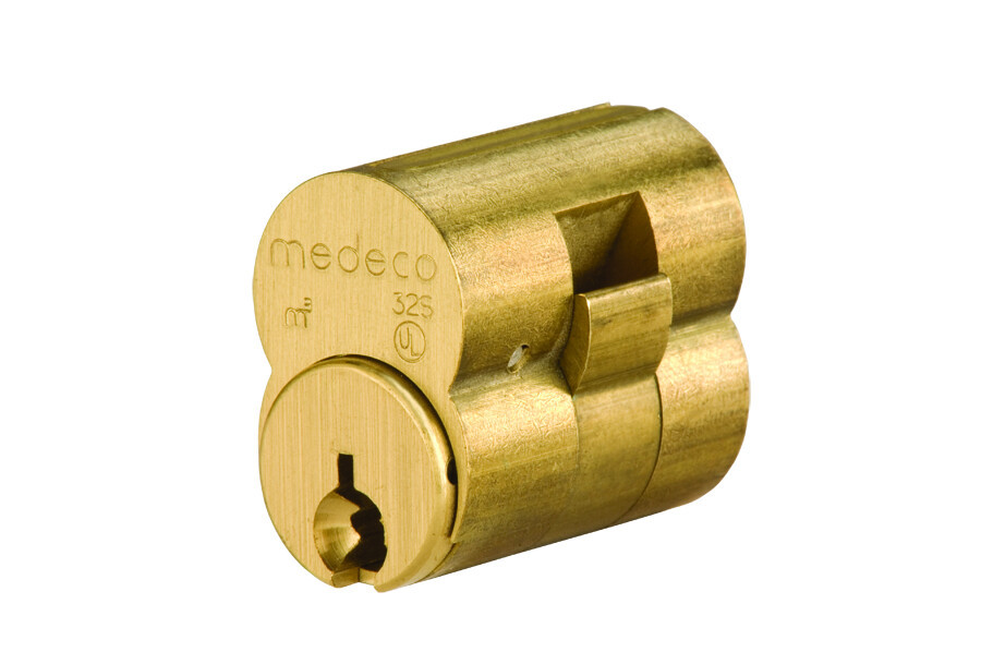 320201W-09-G3S Medeco Medeco3 6-Pin LFIC Core G3 Keyway Sub-Assembled in Antique Brass