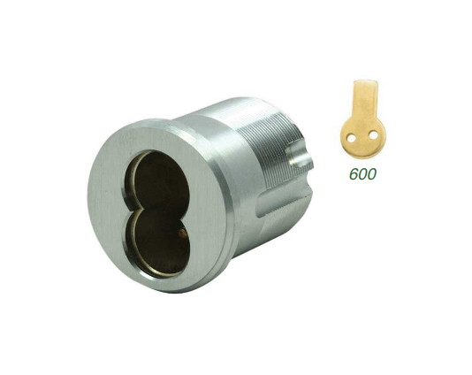 KSP 307 Mortise Housing 1-3/4" Standard Cam in Satin Chrome (Extended Length)