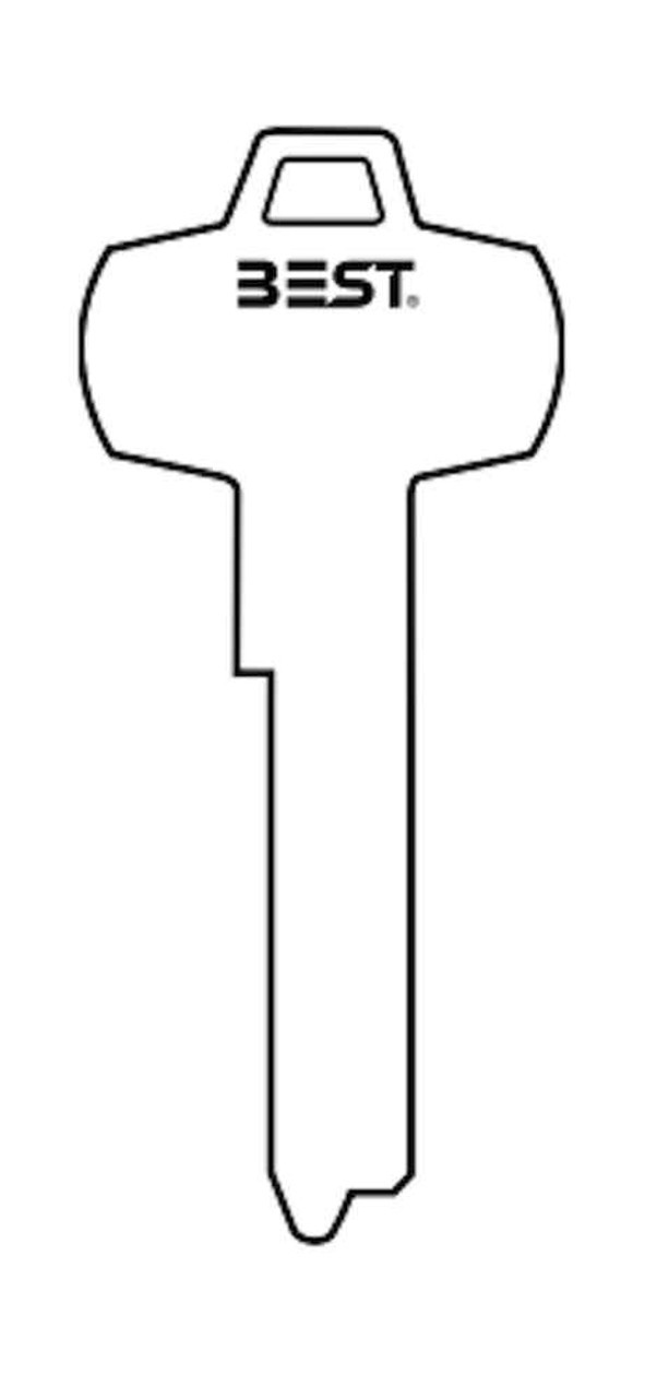 Best Large Round Key Blank - T, B Keyway