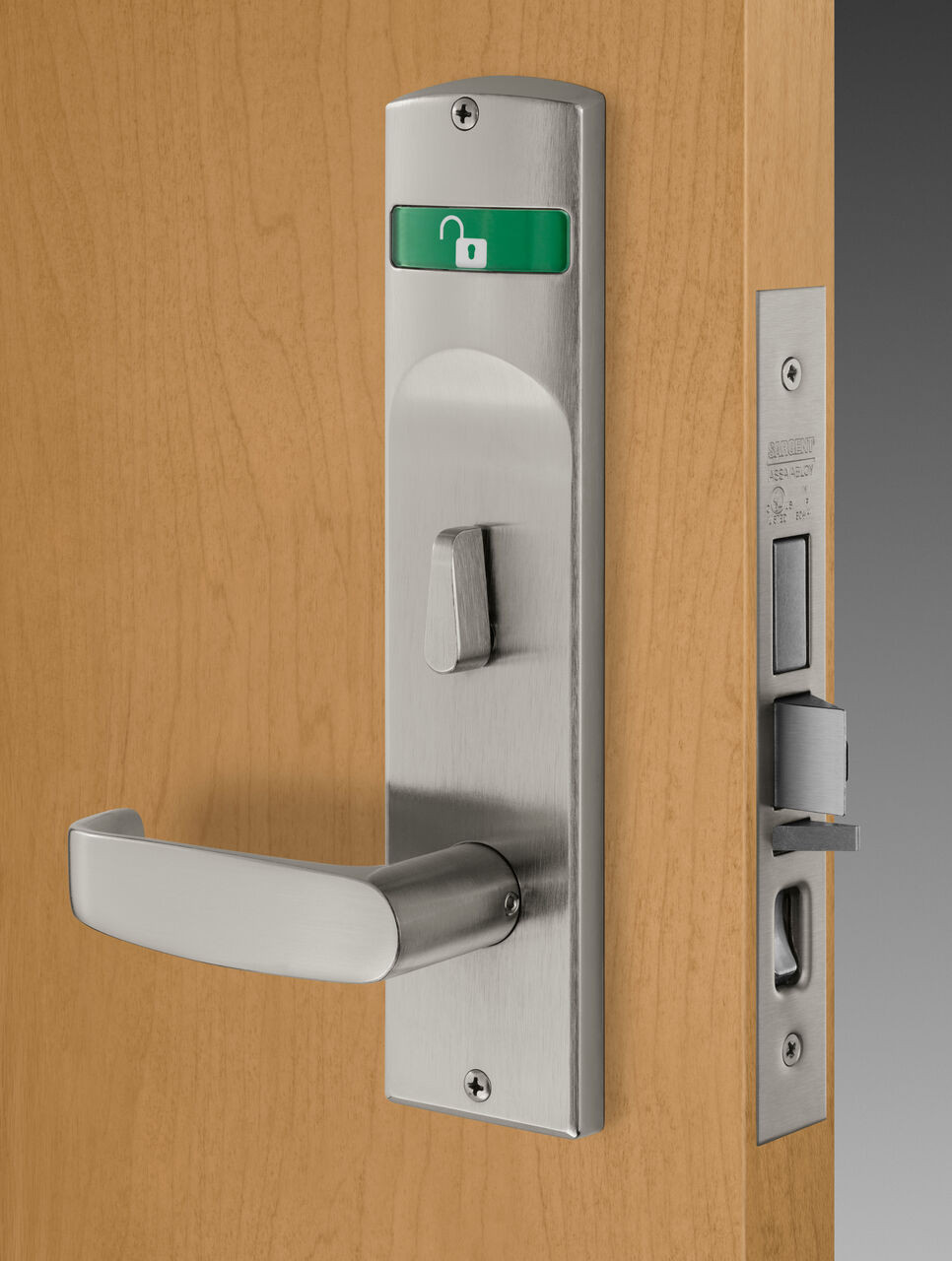 8251-LSL-26D Sargent 8200 Series Storeroom with Deadbolt Fire Rated Mortise Lock in Satin Chrome