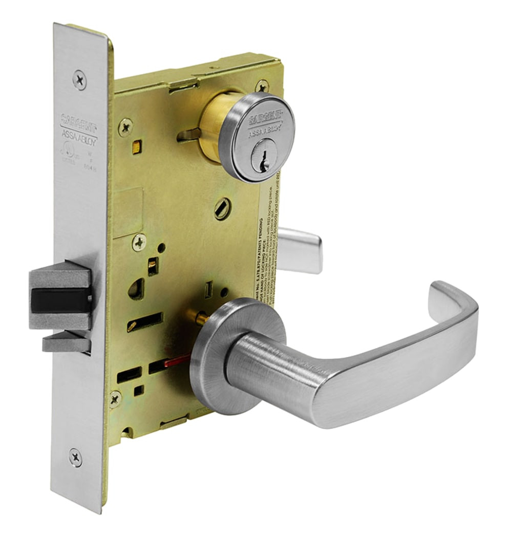 70RX-8271-24V-LNL-26D Sargent 8200 Series Fail Secure Electrified Mortise Lock in Satin Chrome