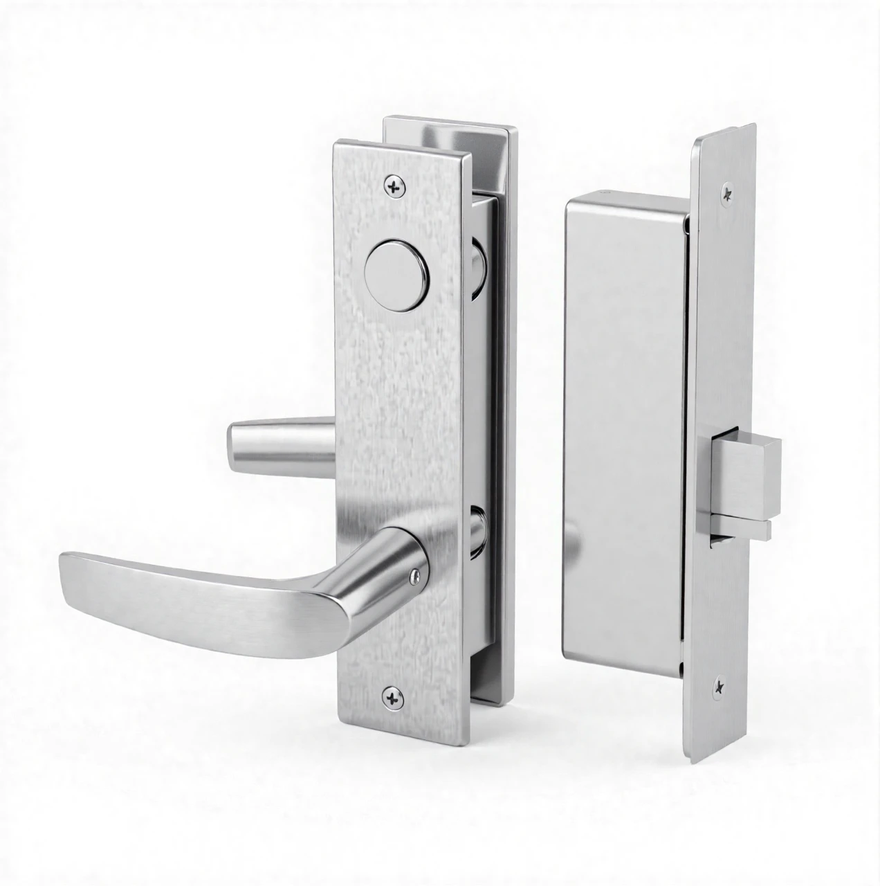 LC-8270-24V-LE1A-3-LH Sargent 8200 Series Fail Safe Electrified Mortise Lock in Bright Brass