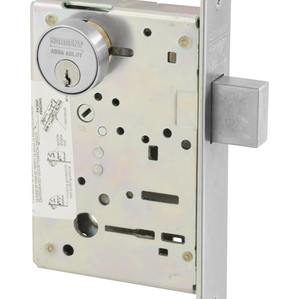 8221-26D Sargent 8200 Series Mortise Lock in Satin Chrome