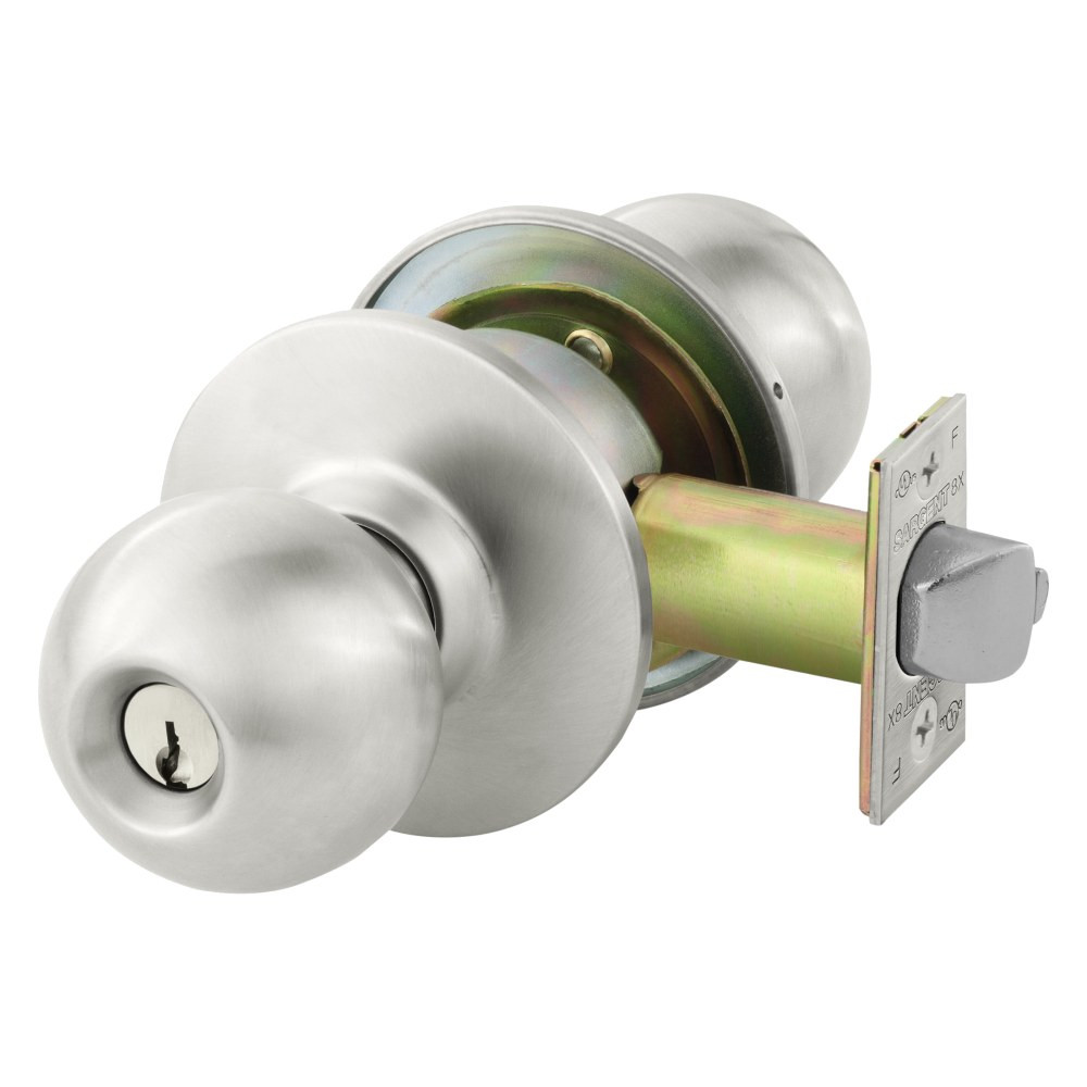 28-8XG04-LB-32D Sargent 10 Storeroom Cylindrical Lock in Satin Stainless