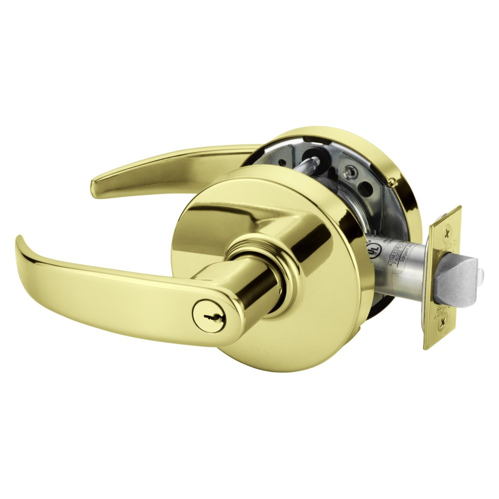 10XG04-LP-03 Sargent 10X Storeroom Cylindrical Lock in Bright Brass