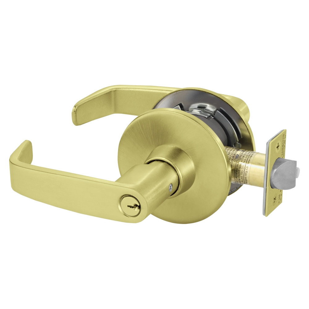 28-11G37-LL-04 Sargent 10 Classroom Cylindrical Lock in Satin Brass