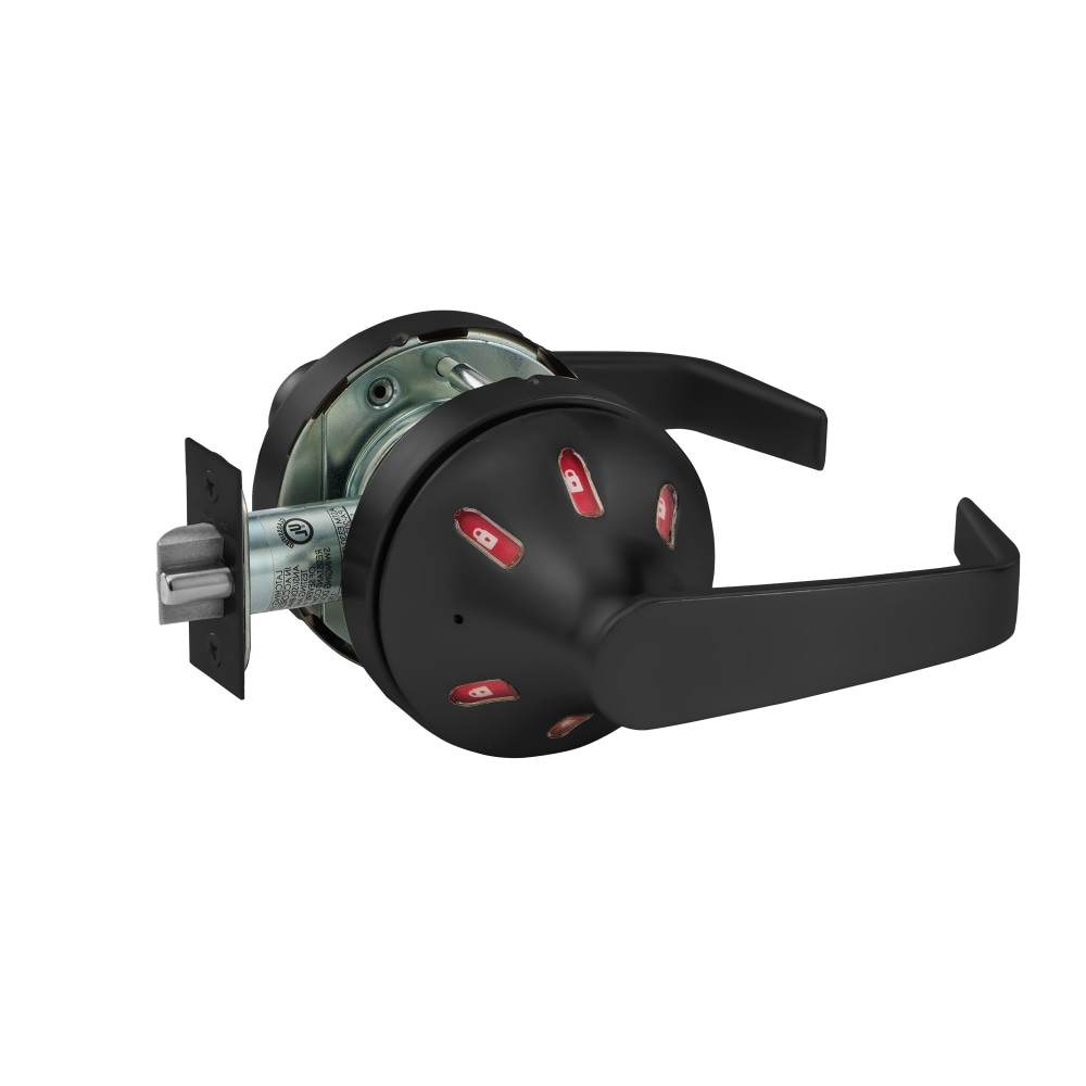 V03-10XG04-VSLL-BSP Sargent 10X Cylindrical Lock in Black Suede