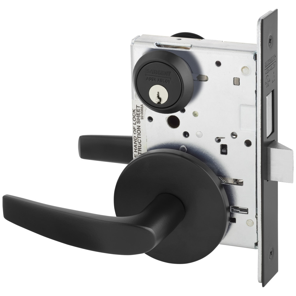 8239-LB-BSP Sargent 8200 Series Classroom Mortise Lock in Black Suede