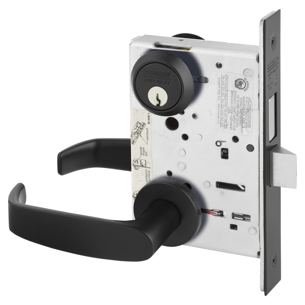 8226-LNL-BSP Sargent 8200 Series Mortise Lock in Black Suede