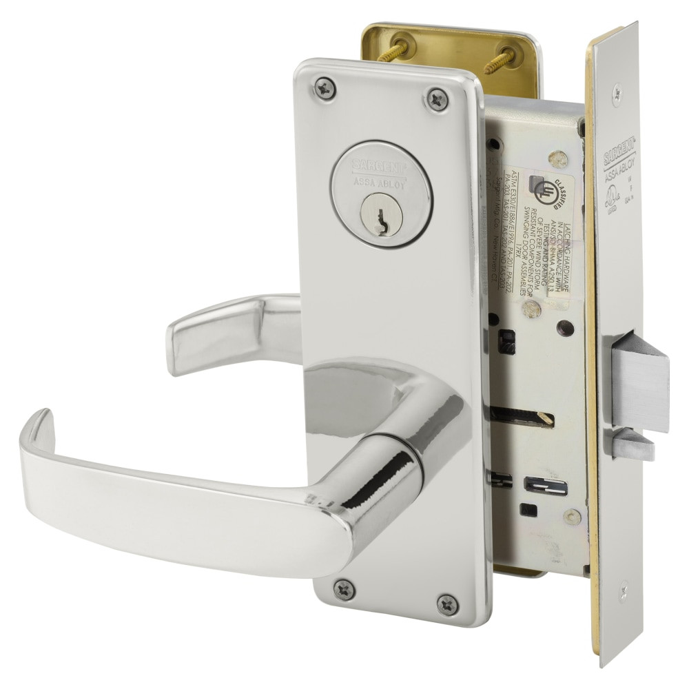 8204-WTL-32 Sargent 8200 Series Storeroom Mortise Lock in Bright Stainless