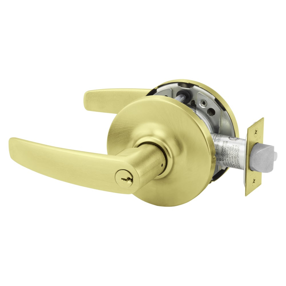 28-10G54-GB-4 Sargent 10 Dormitory Cylindrical Lock in Satin Brass