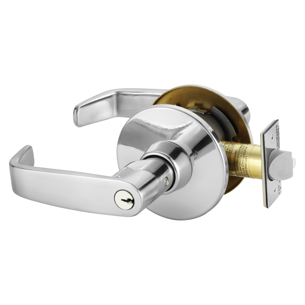 28-11G30-LL-26 Sargent 10 Communicating Cylindrical Lock in Bright Chrome