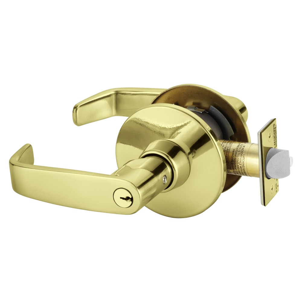 28-11G04-LL-03 Sargent 10 Storeroom Cylindrical Lock in Bright Brass