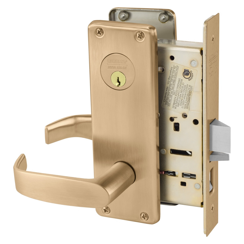 8255-WTL-10 Sargent 8200 Series Entry/Office Mortise Lock in Satin Bronze
