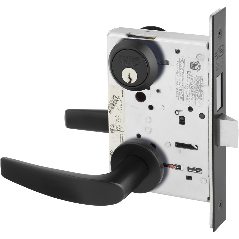 8226-LNB-BSP Sargent 8200 Series Mortise Lock in Black Suede