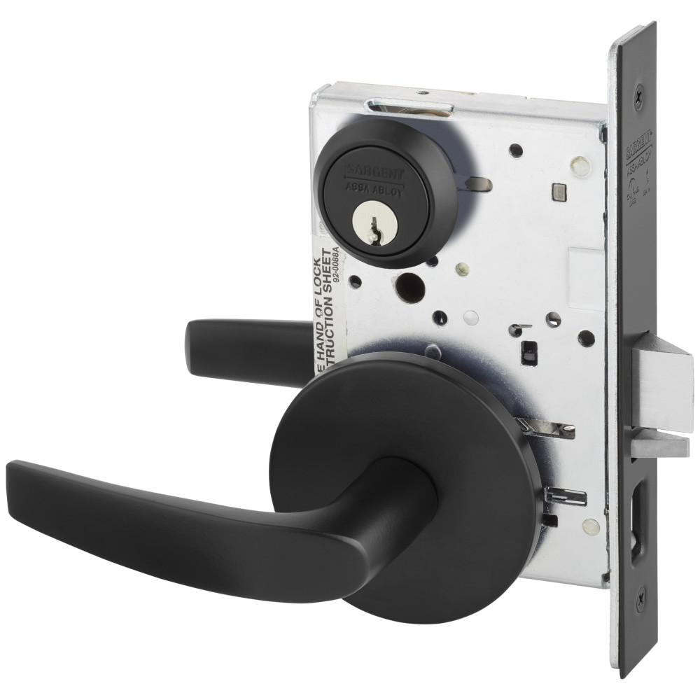 8255-LB-BSP Sargent 8200 Series Entry/Office Mortise Lock in Black Suede