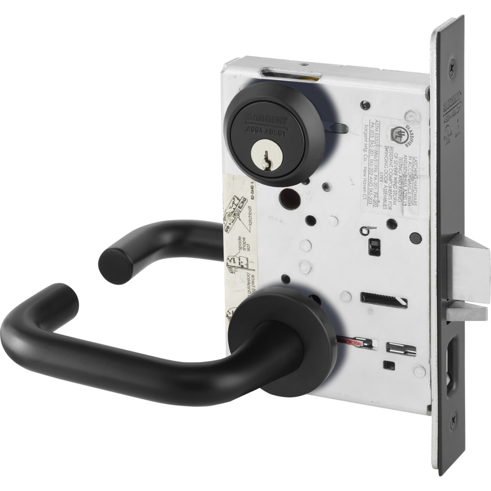 8255-LNJ-BSP Sargent 8200 Series Entry/Office Mortise Lock in Black Suede