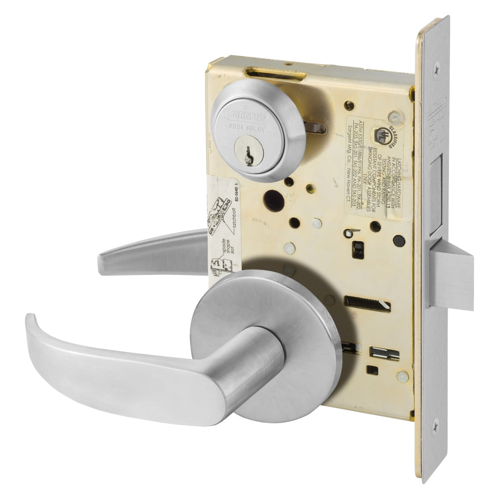 8227-OP-26D Sargent 8200 Series Storeroom Mortise Lock in Satin Chrome