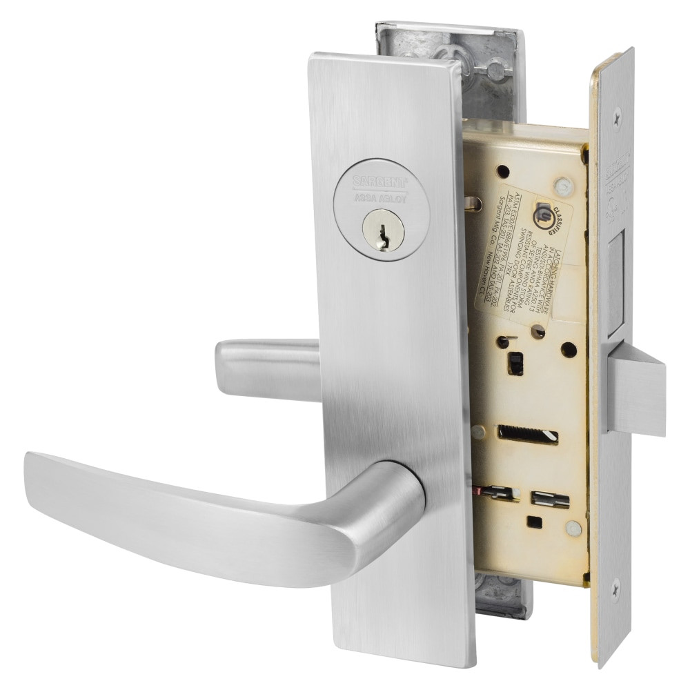 8227-LW1B-26D Sargent 8200 Series Storeroom Mortise Lock in Satin Chrome