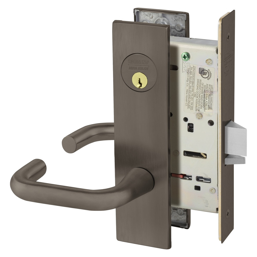 8237-LE1J-10B Sargent 8200 Series Classroom Mortise Lock in Oil Rubbed Bronze