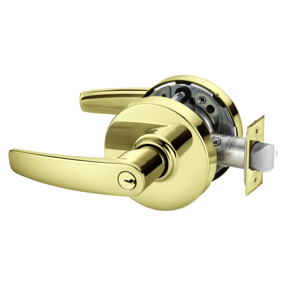 10XG05-LB-03 Sargent 10X Entry/Office Cylindrical Lock in Bright Brass