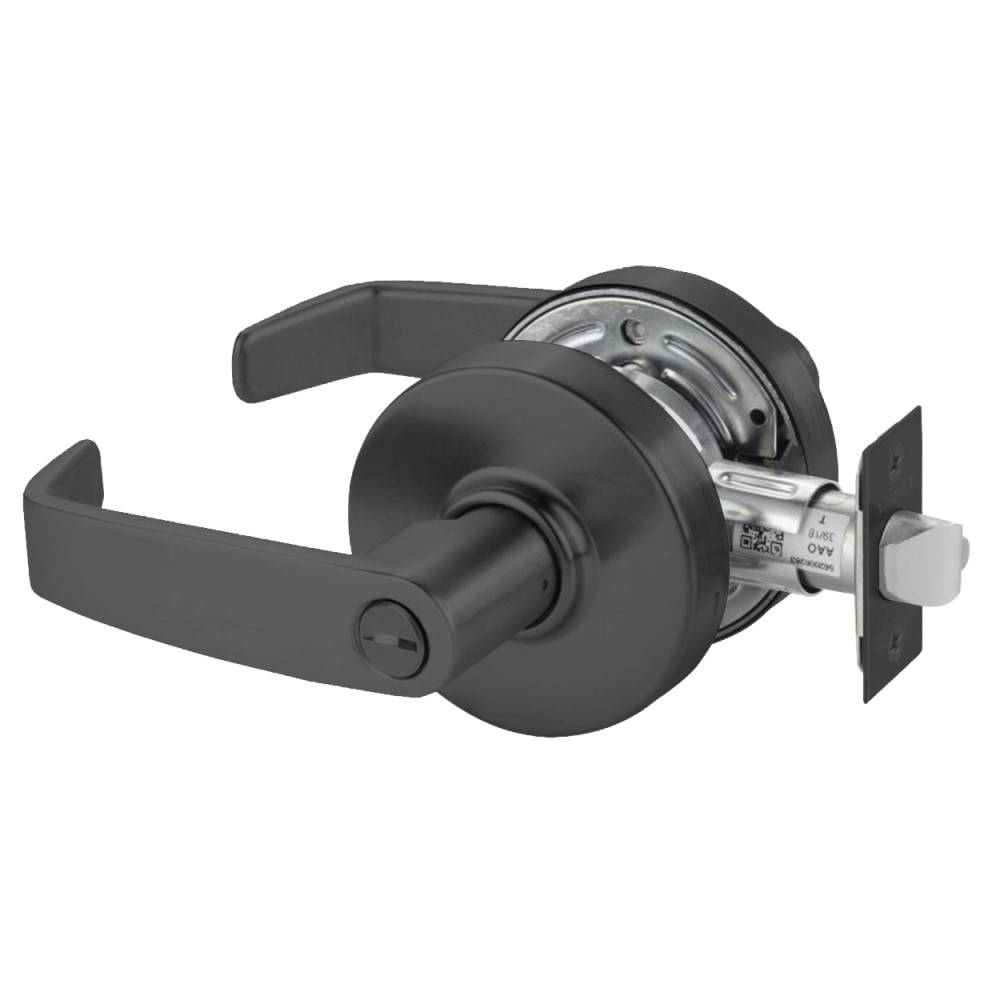 28-7U65-LL-BSP Sargent 10 Privacy Cylindrical Lock in Black Suede