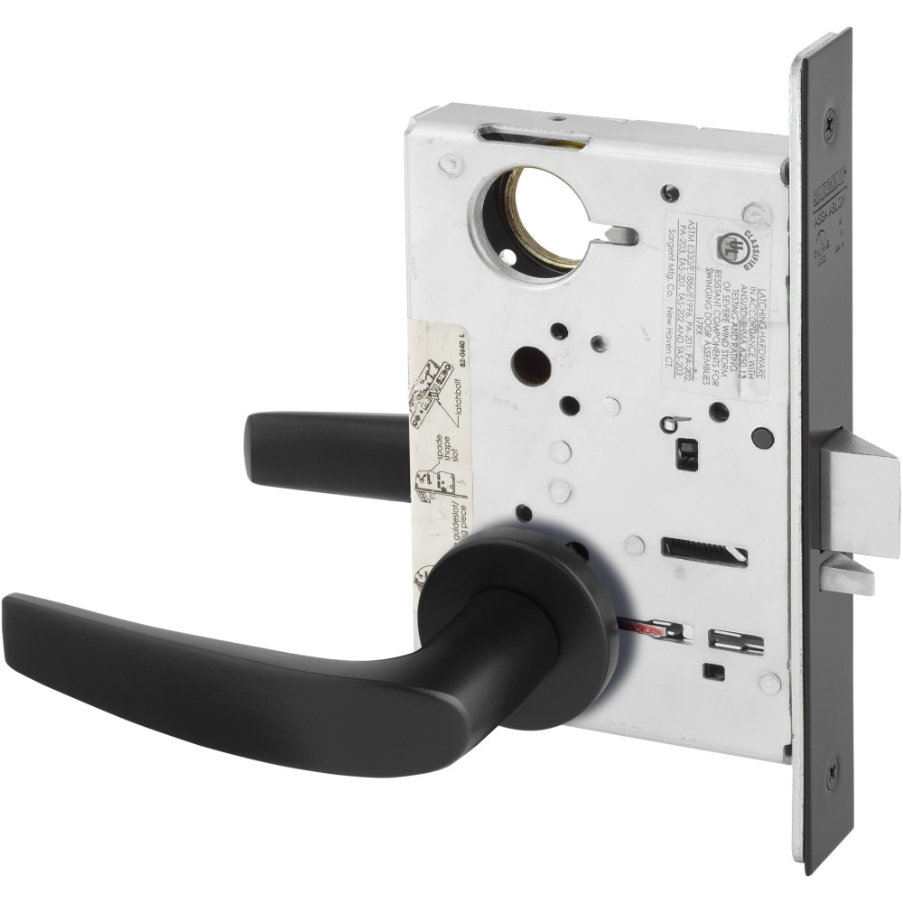 LC-8239-LNB-BSP Sargent 8200 Series Classroom Mortise Lock in Black Suede
