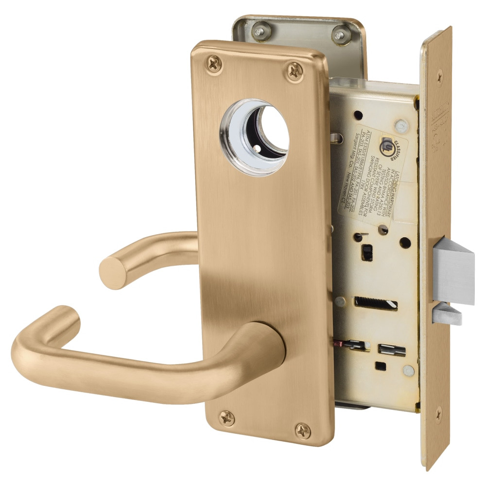 LC-8237-WTJ-10 Sargent 8200 Series Classroom Mortise Lock in Satin Bronze