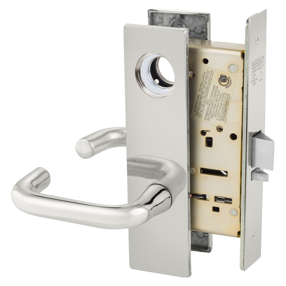 LC-8237-LE1J-32 Sargent 8200 Series Classroom Mortise Lock in Bright Stainless