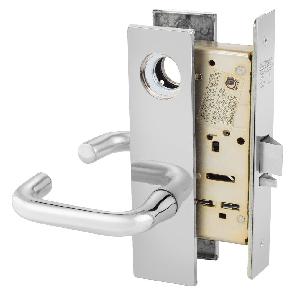 LC-8237-LE1J-26 Sargent 8200 Series Classroom Mortise Lock in Bright Chrome