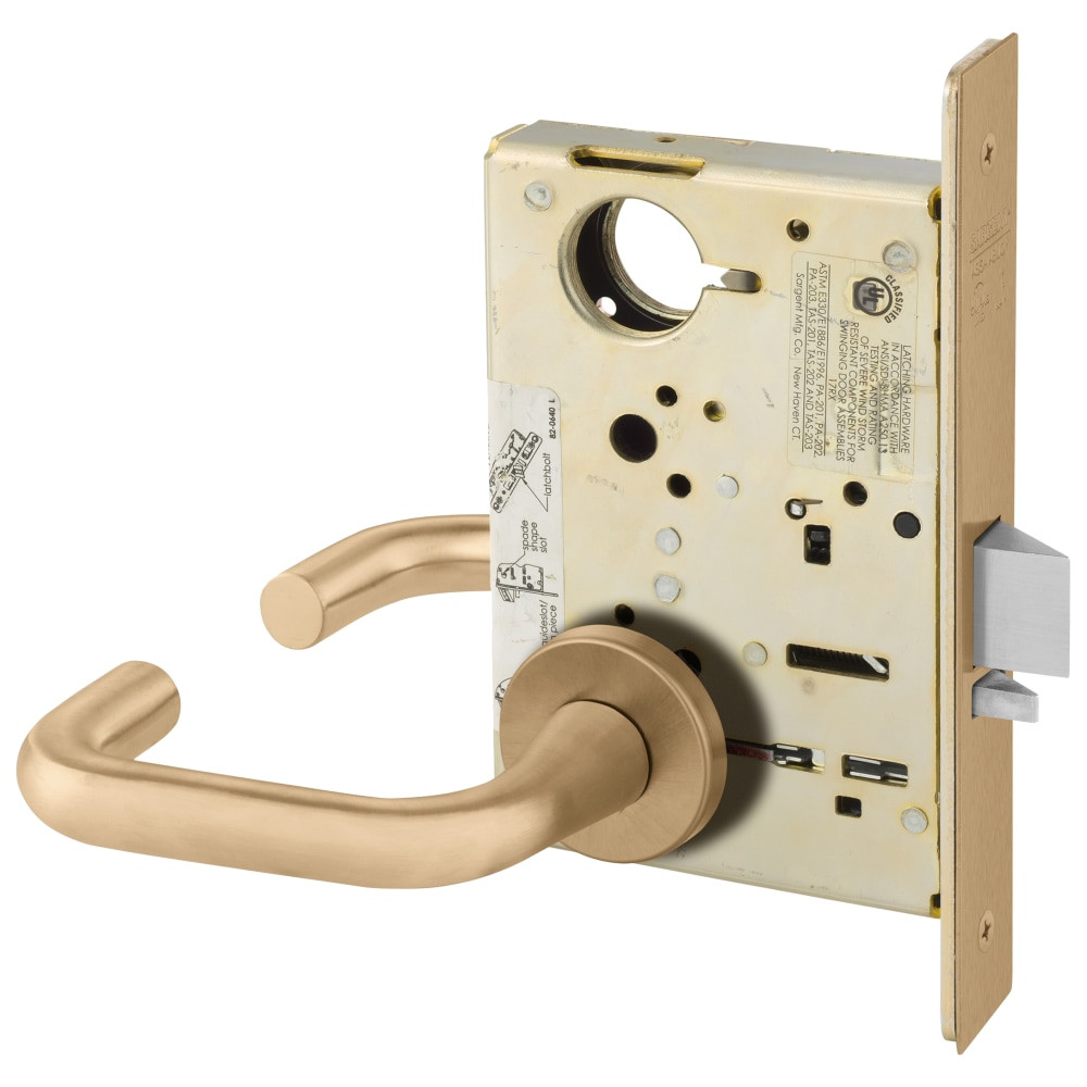 LC-8239-LNJ-10 Sargent 8200 Series Classroom Mortise Lock in Satin Bronze