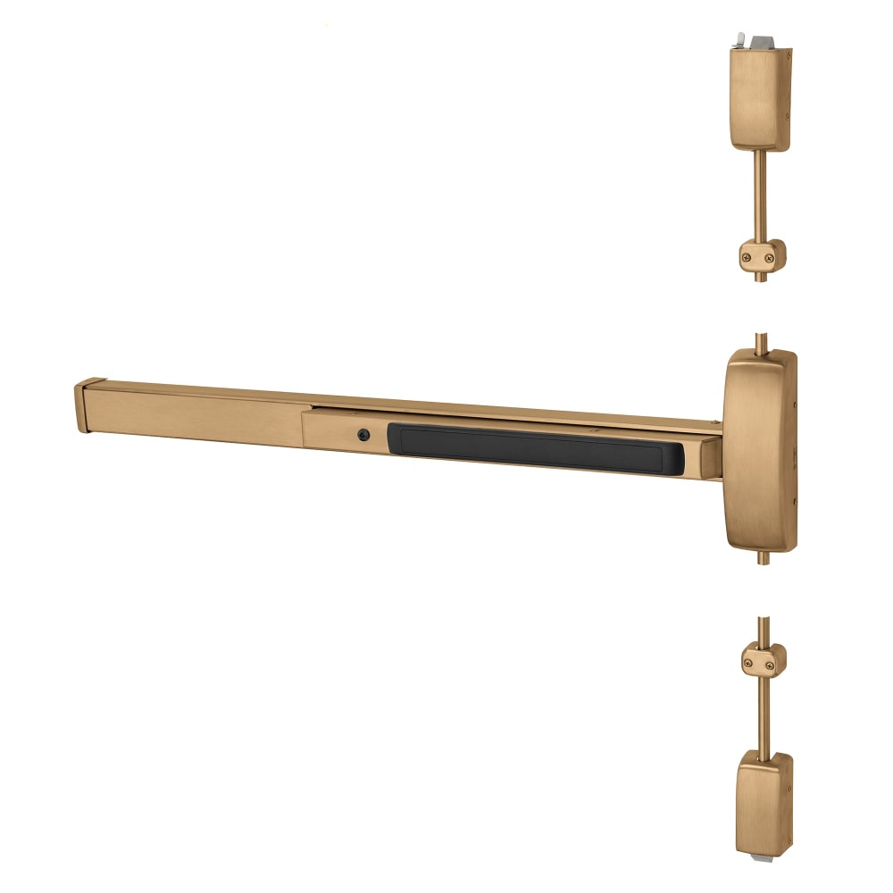 8728G-LHR-10 Sargent Surface Vertical Rod Exit Device in Satin Bronze