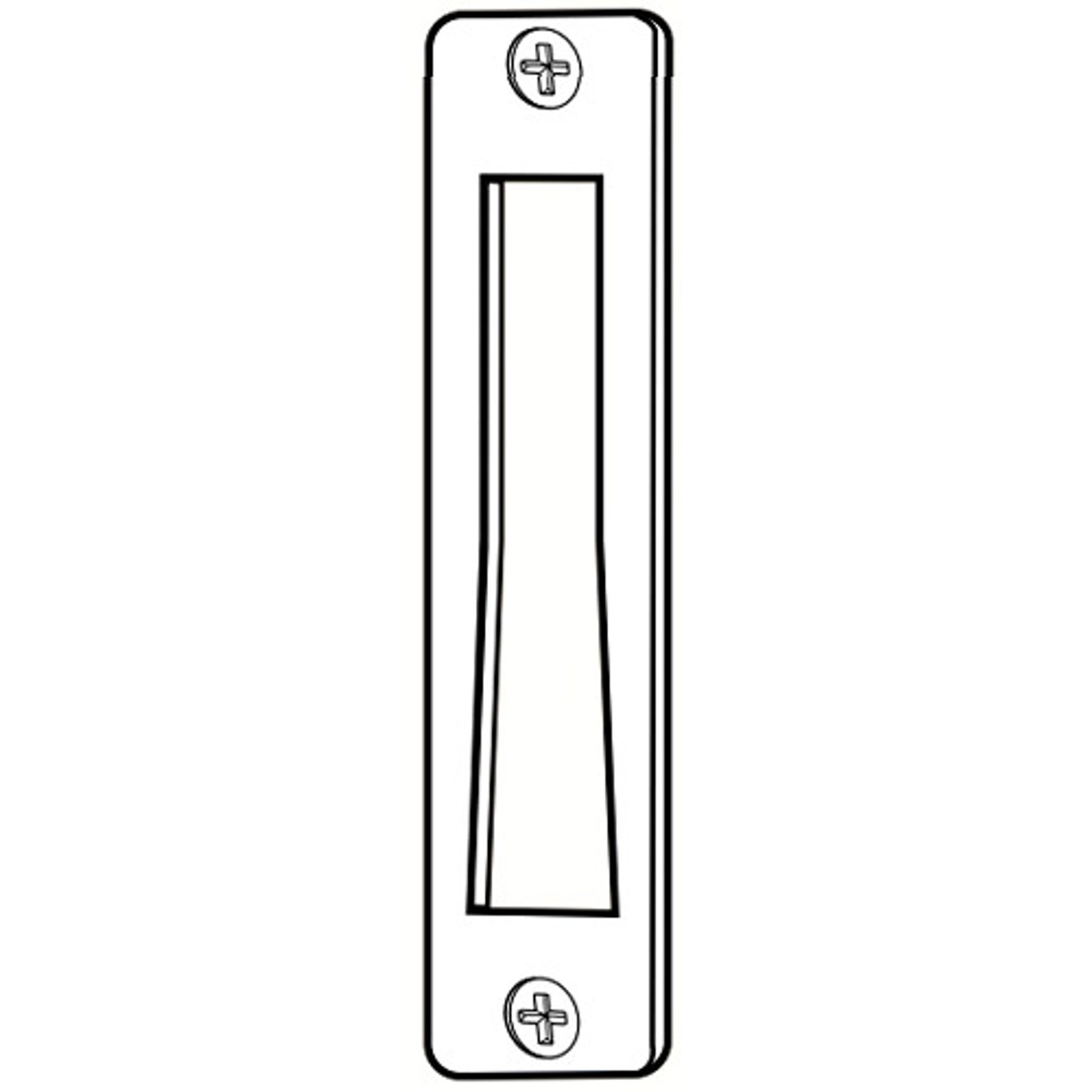 4000-011-628 Adams Rite MS Deadlock Strike in Clear Anodized