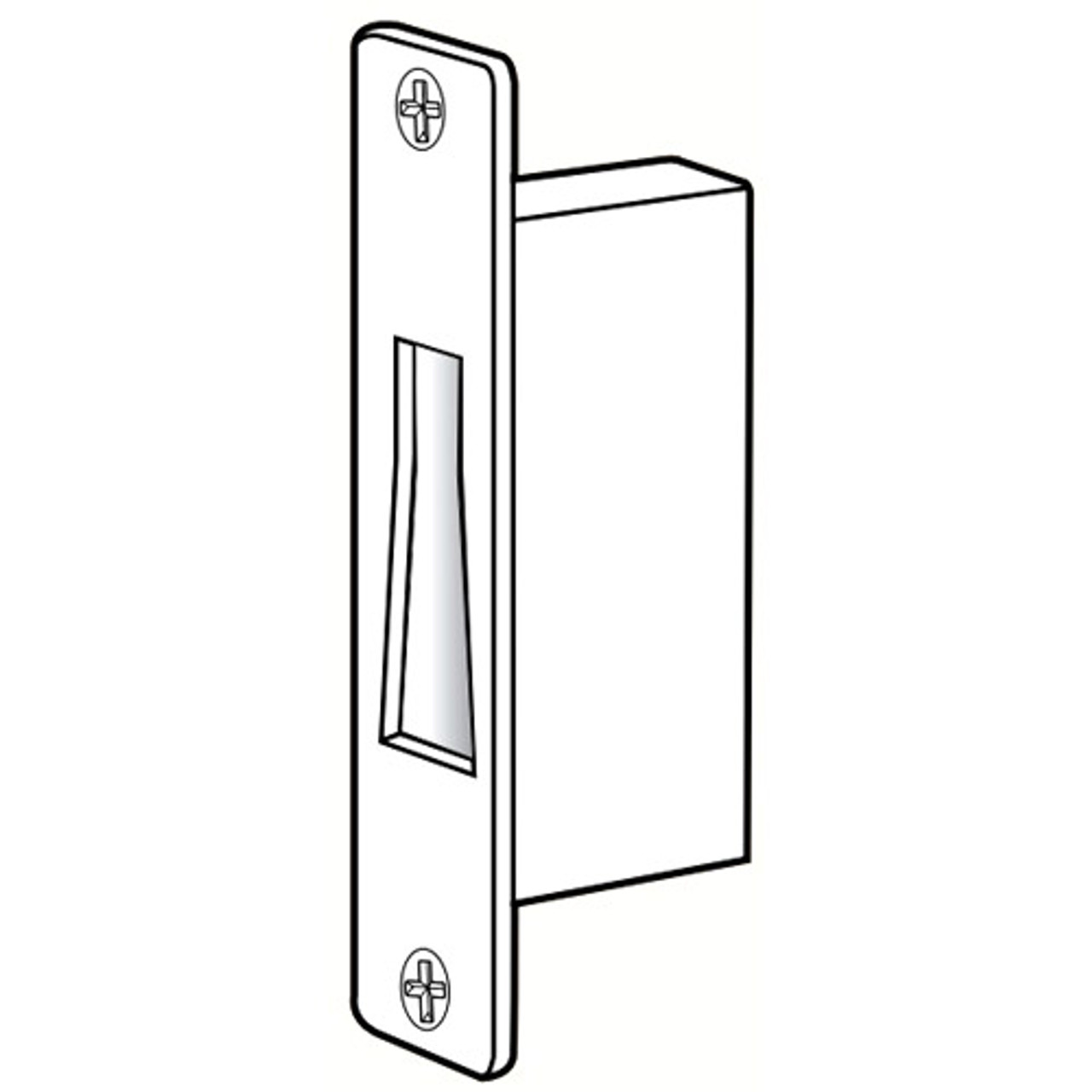 4001-032-628 Adams Rite MS Deadlock Strike in Clear Anodized