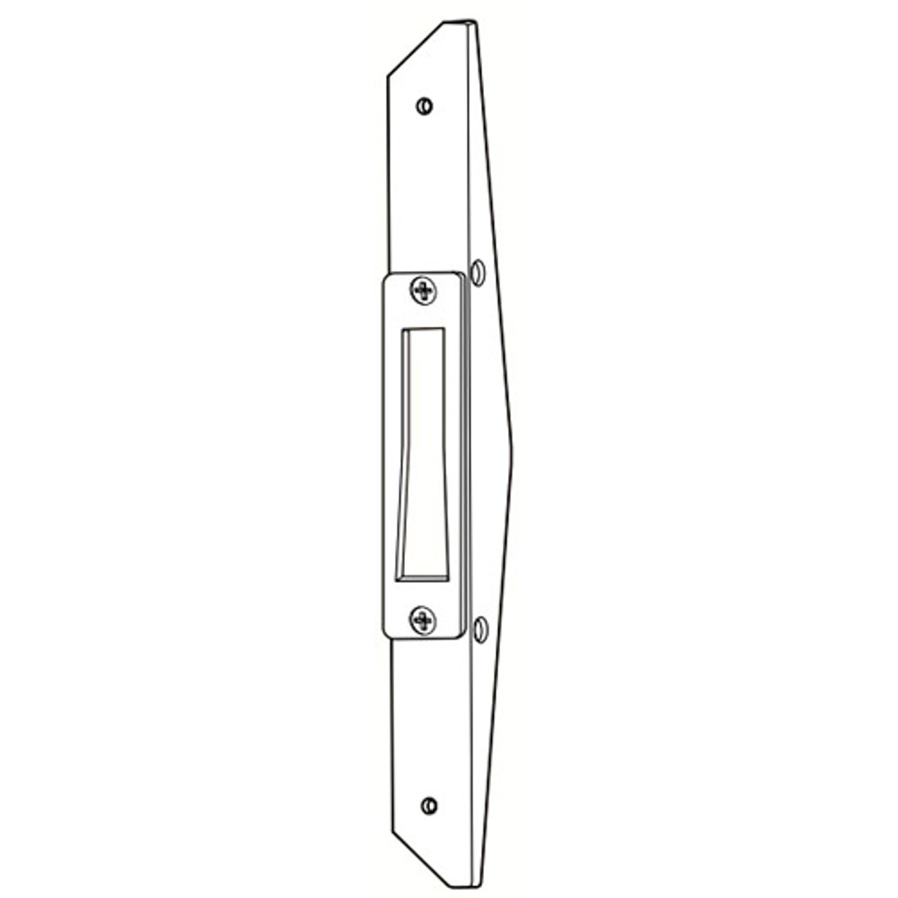 MS4002-111-628 Adams Rite MS Deadlock Strike in Clear Anodized