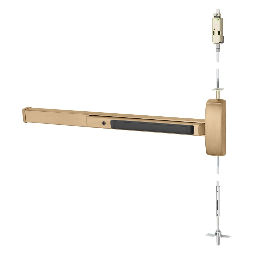 MD8674F-RHR-10 Sargent Concealed Vertical Rod Exit Device in Satin Bronze