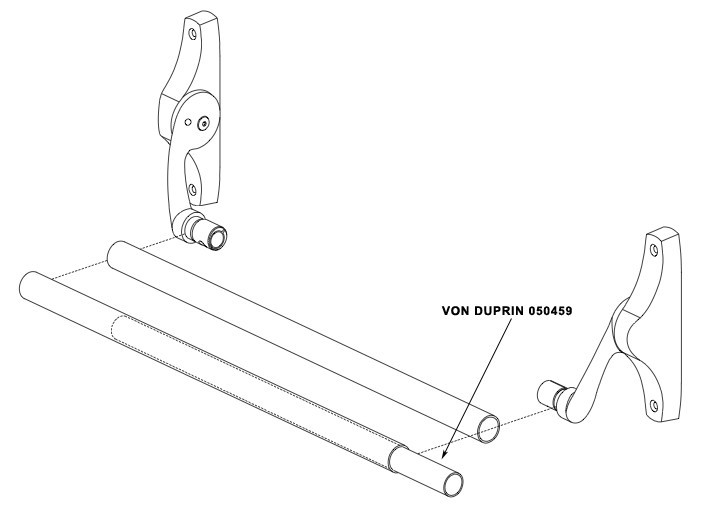 050459 Von Duprin 37" Crossbar Reinforcement Kit