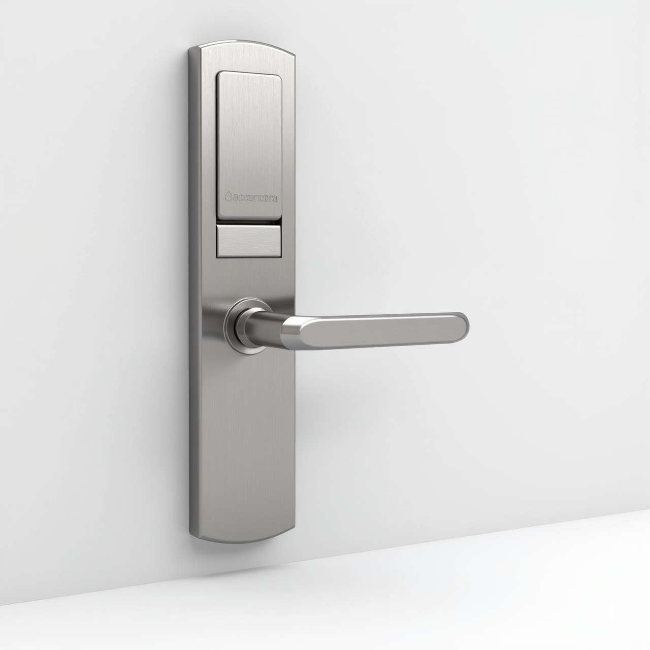 Accentra (formerly Yale) nexTouch Generation 3 interior trim with battery compartment, Augusta lever in satin chrome (626) — B-AU-NTB623-NR-626