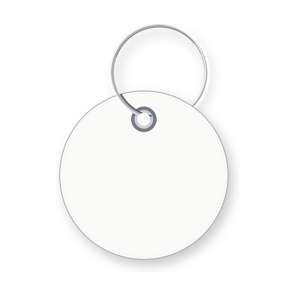 HPC EYR-7 Round Key Tags with Rings, 1-3/4" — 100 Pack