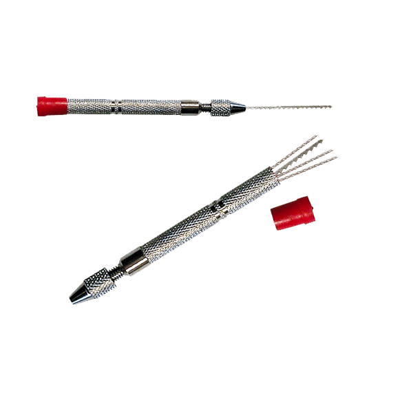 HPC EZ-5 — Spiral Type Key Extractor, Stainless Steel Blade, Brass Handle, .040" Thick
