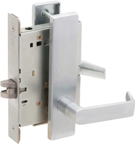 09-449-06L-626, Schlage L Series Distributor Pack Lever Trim, 06 Lever, L Escutcheon, 626 Satin Chrome