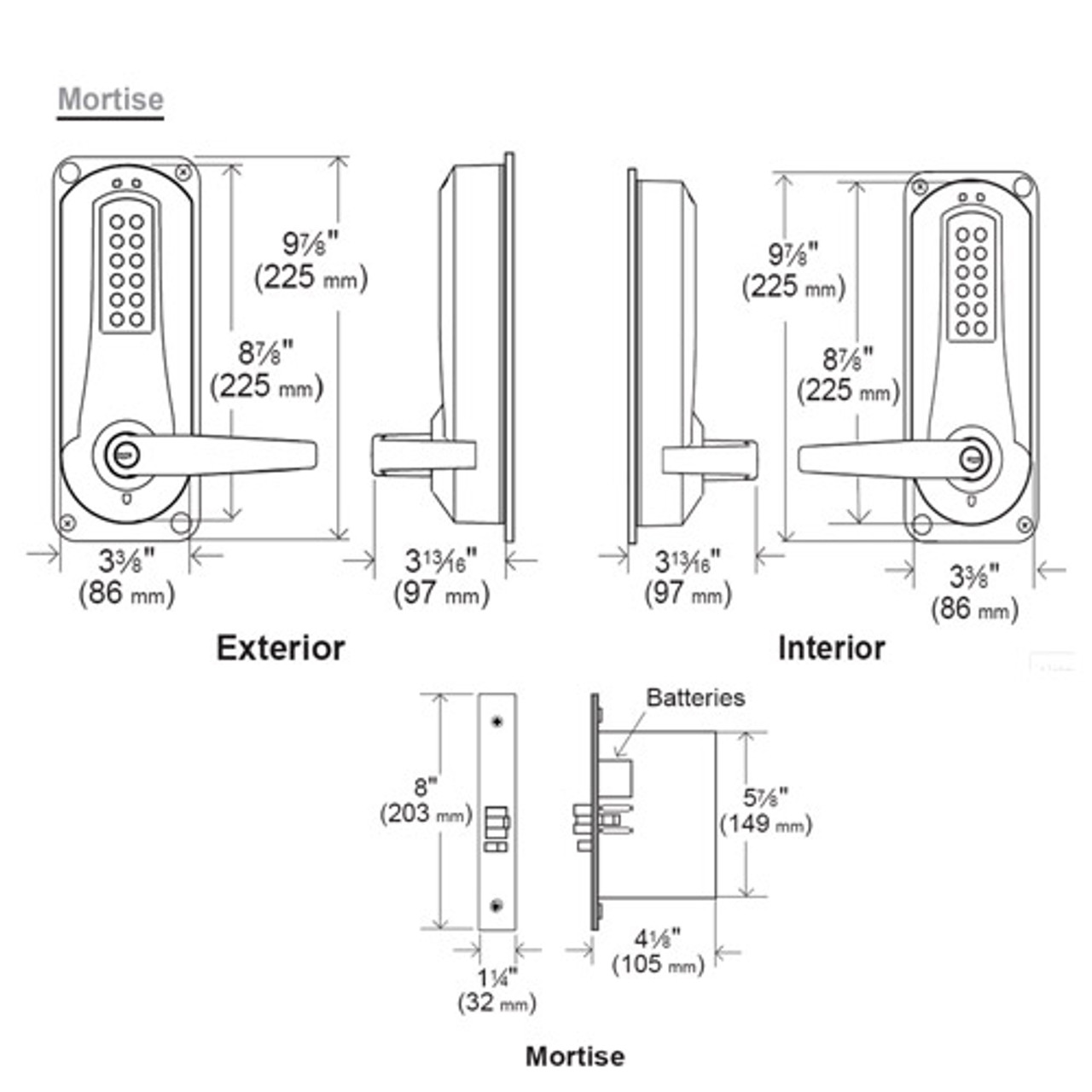 Eplex Electronic Pushbutton Lock